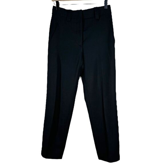 Acne Studios 'Trea Struct Wo' Cropped Wool Trousers Black Size EU 32 160 XS - Picture 1 of 9